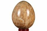Polished Peach Moonstone Egg - Madagascar #182404-1